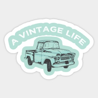 A Vintage Life Truck Sticker